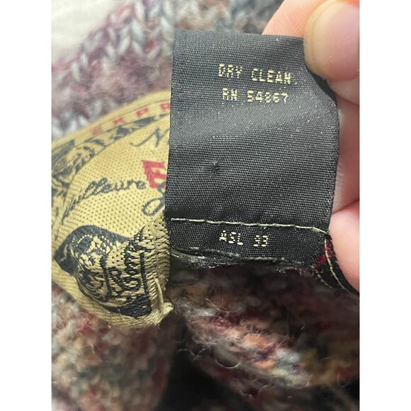 VTG Express Wool Alpaca Sweater Y2K Turtleneck Womens Sz Small Chunky Oversized - Picture 7 of 8